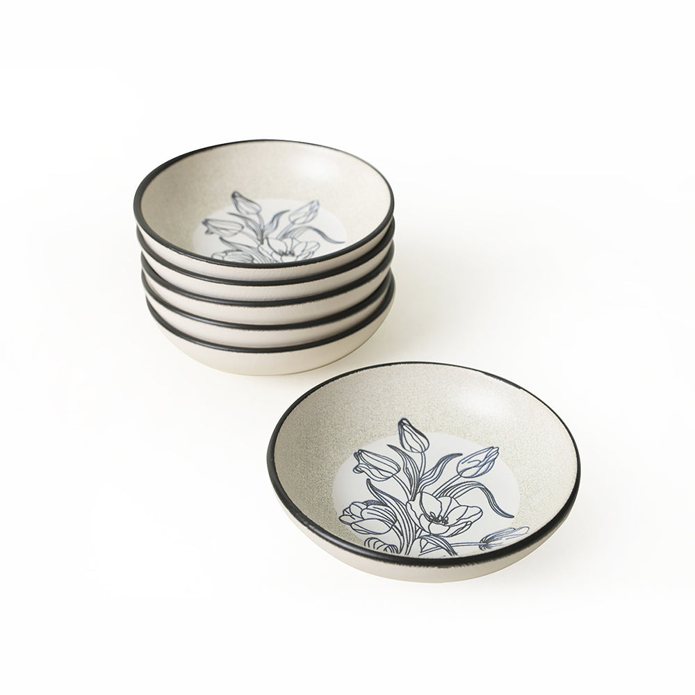 Shade Flowers Snack Bowl 13 Cm 6 Pieces