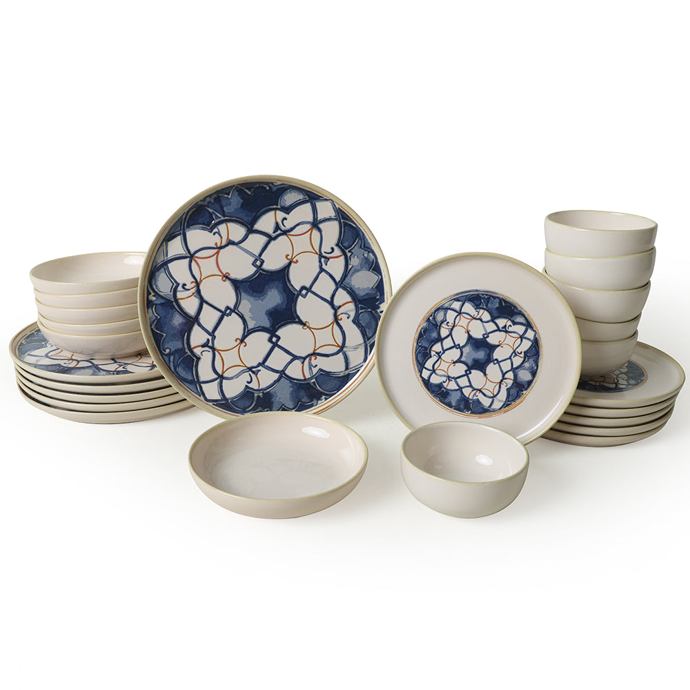 Wave Flow Dinner Set 24 Pieces 6 Person