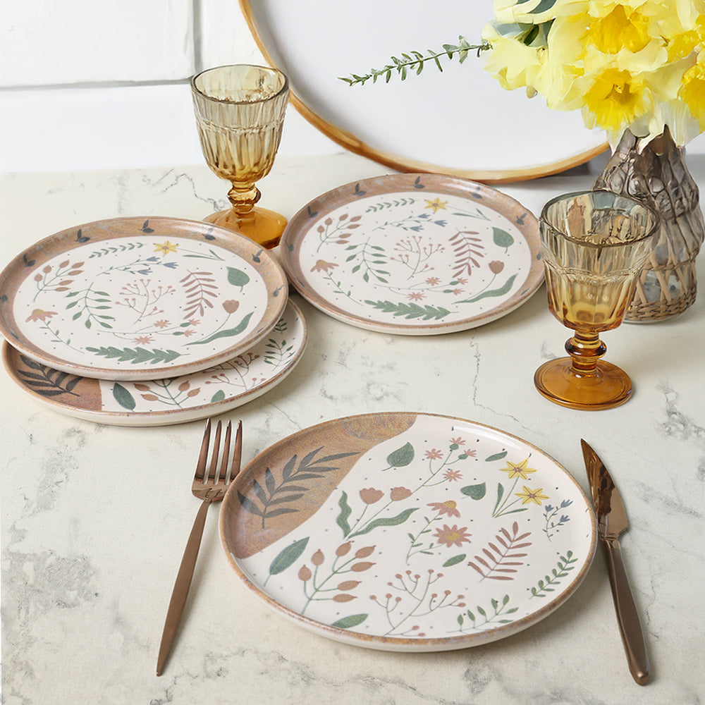 Soft Bloom Nordic Cake Plate 22 Cm 4 Pieces