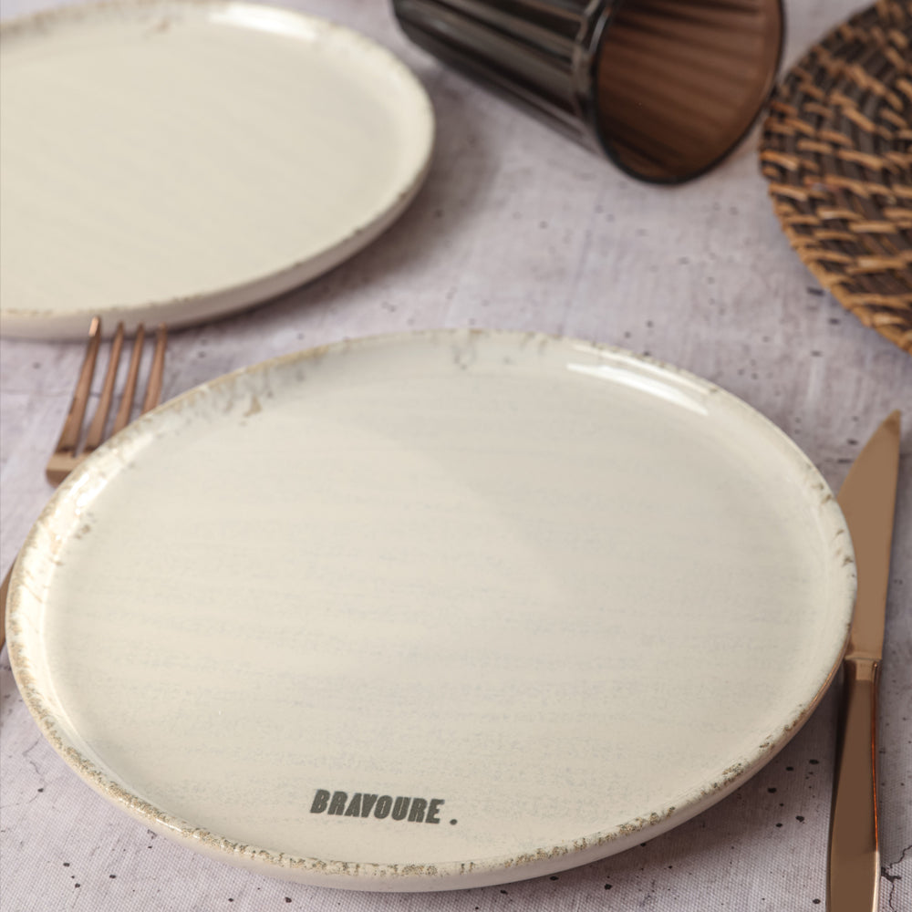 Deep Collection Motto Cake Plate 22 cm 6 Pieces