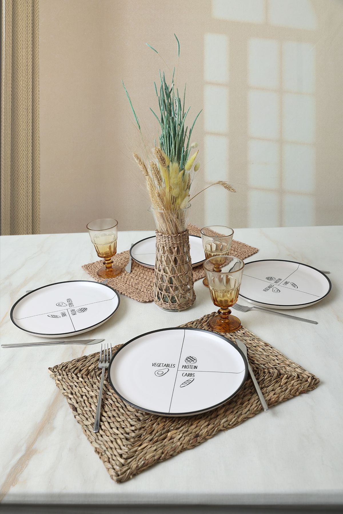 Savory Hittite Serving Plate 25 cm 4 Pieces