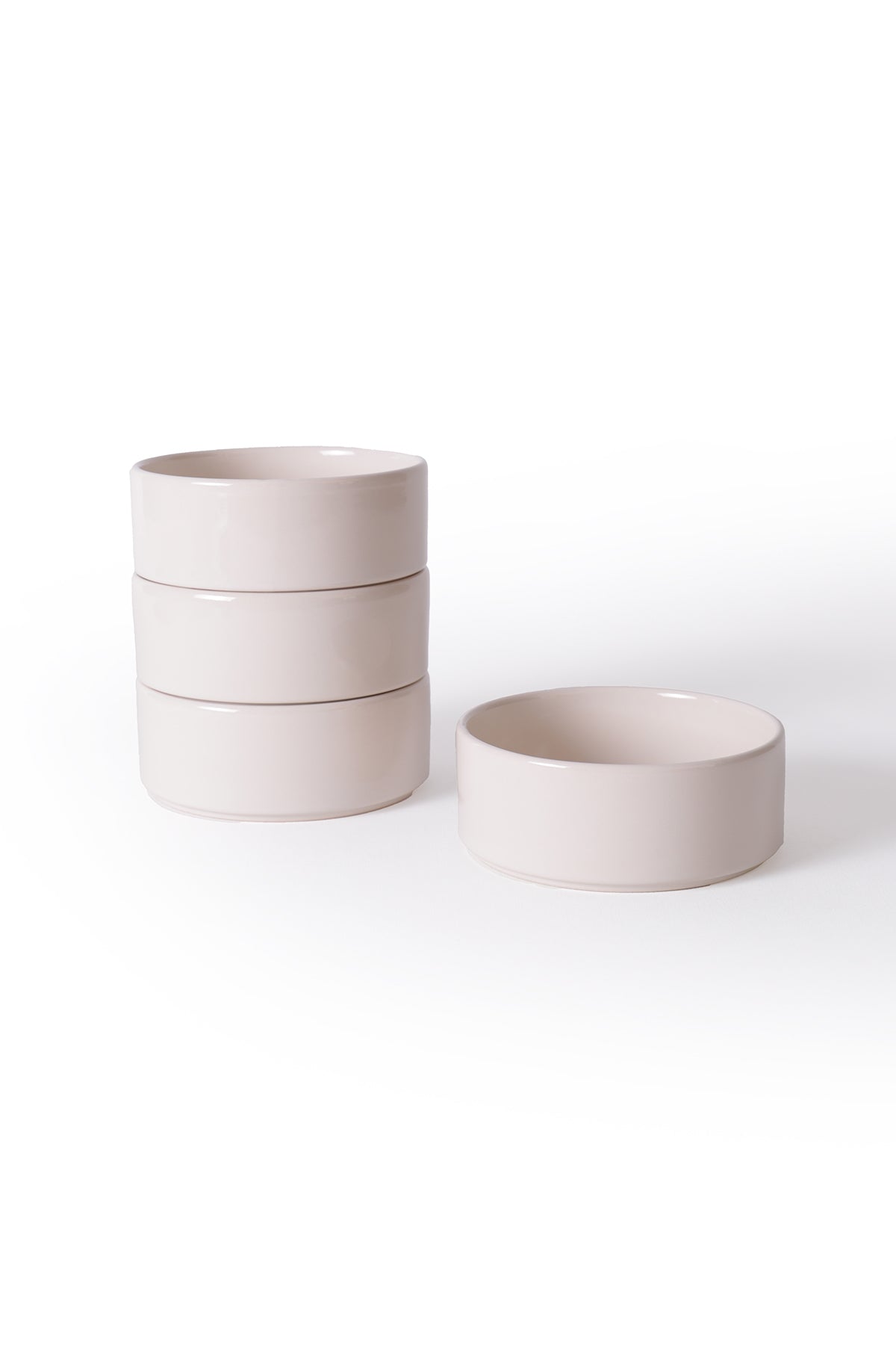 Cream Stackable Bowl 14 Cm 4 Pieces