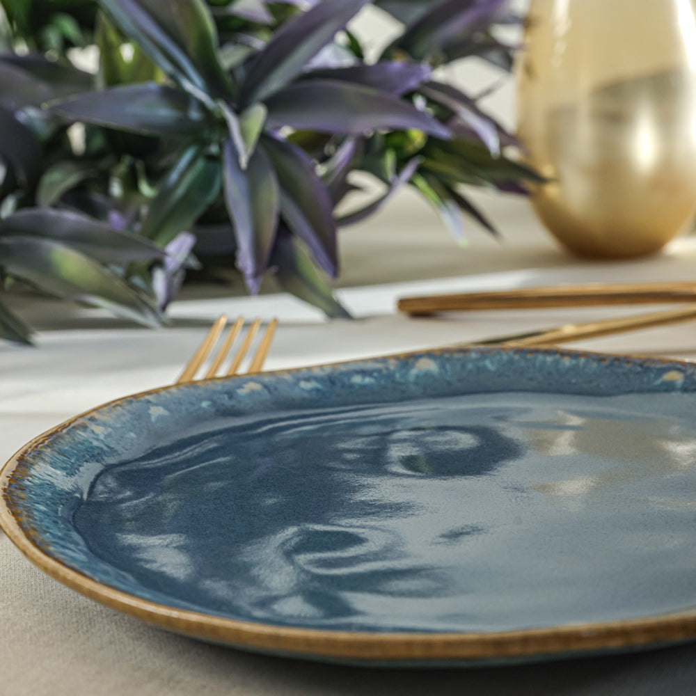 Shizen Blue Organic Cake Plate 20 Cm 6 Pieces