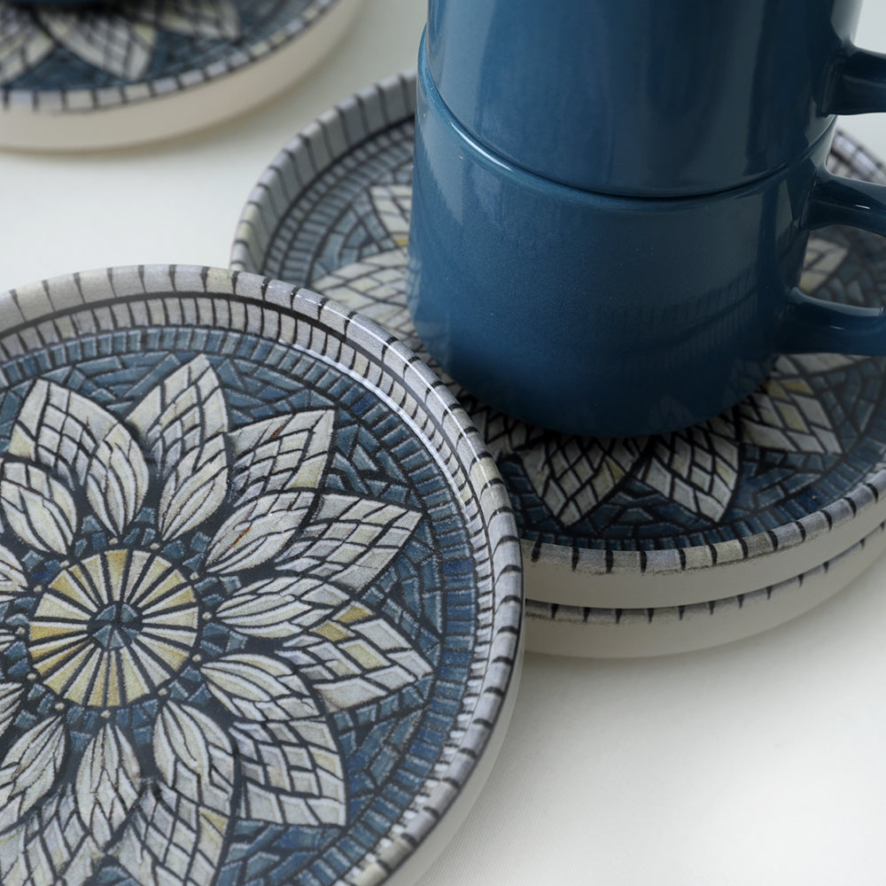 Mosaic Marvels Stackable Tea Set 12 Pieces for 6 People