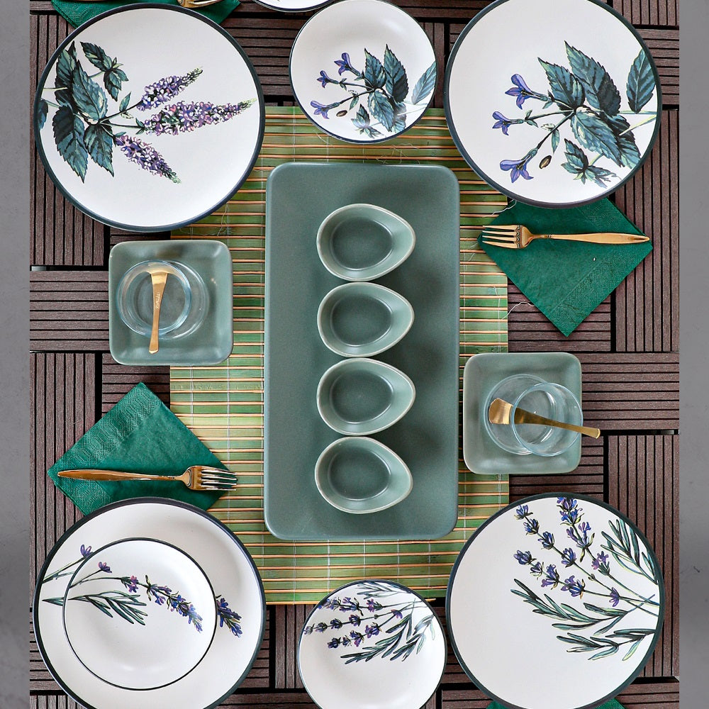Flower Garden Breakfast Set 21 Pieces for 4 People
