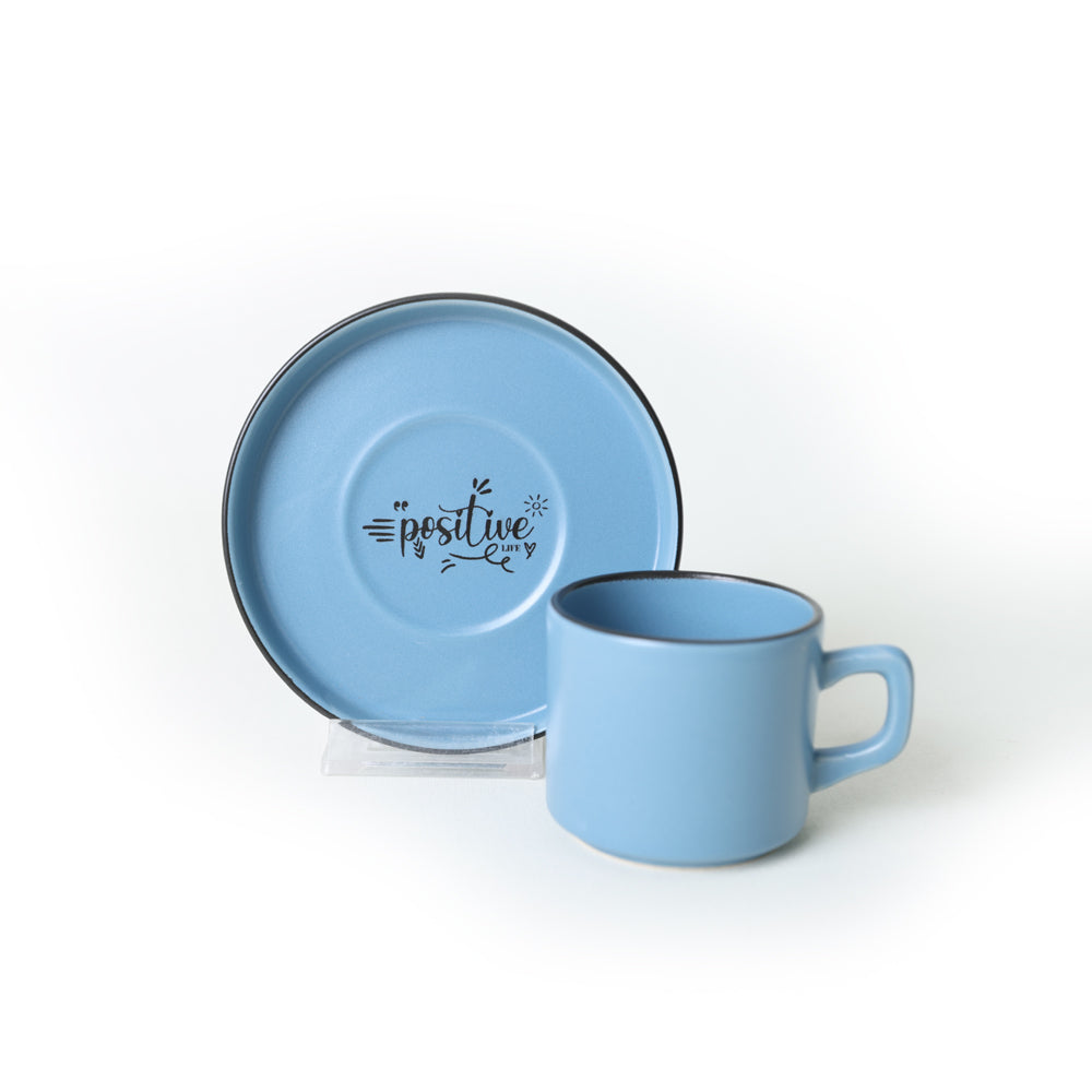 Rainbow Motto Stackable Tea Set 12 Pieces for 6 People