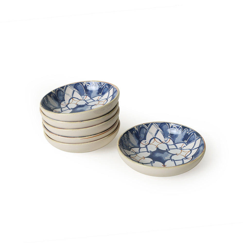 Wave Flow Snack Bowl 13 Cm 6 Pieces