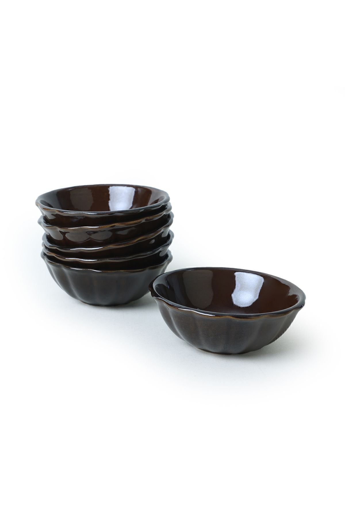 Luster Brown Sirius Snack Bowl 12 cm 6 Pieces