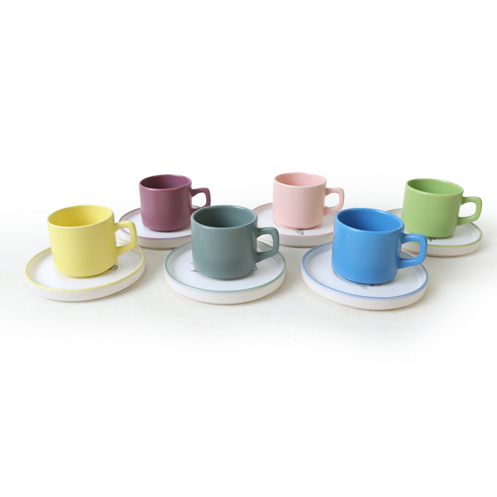 Elegant Blossoms Stackable Tea Set 12 Pieces for 6 People