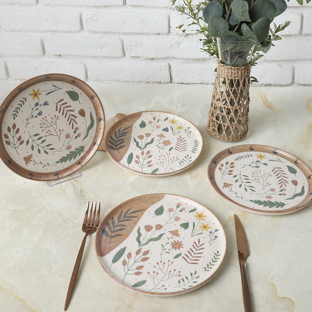 Soft Bloom Nordic Cake Plate 22 Cm 4 Pieces