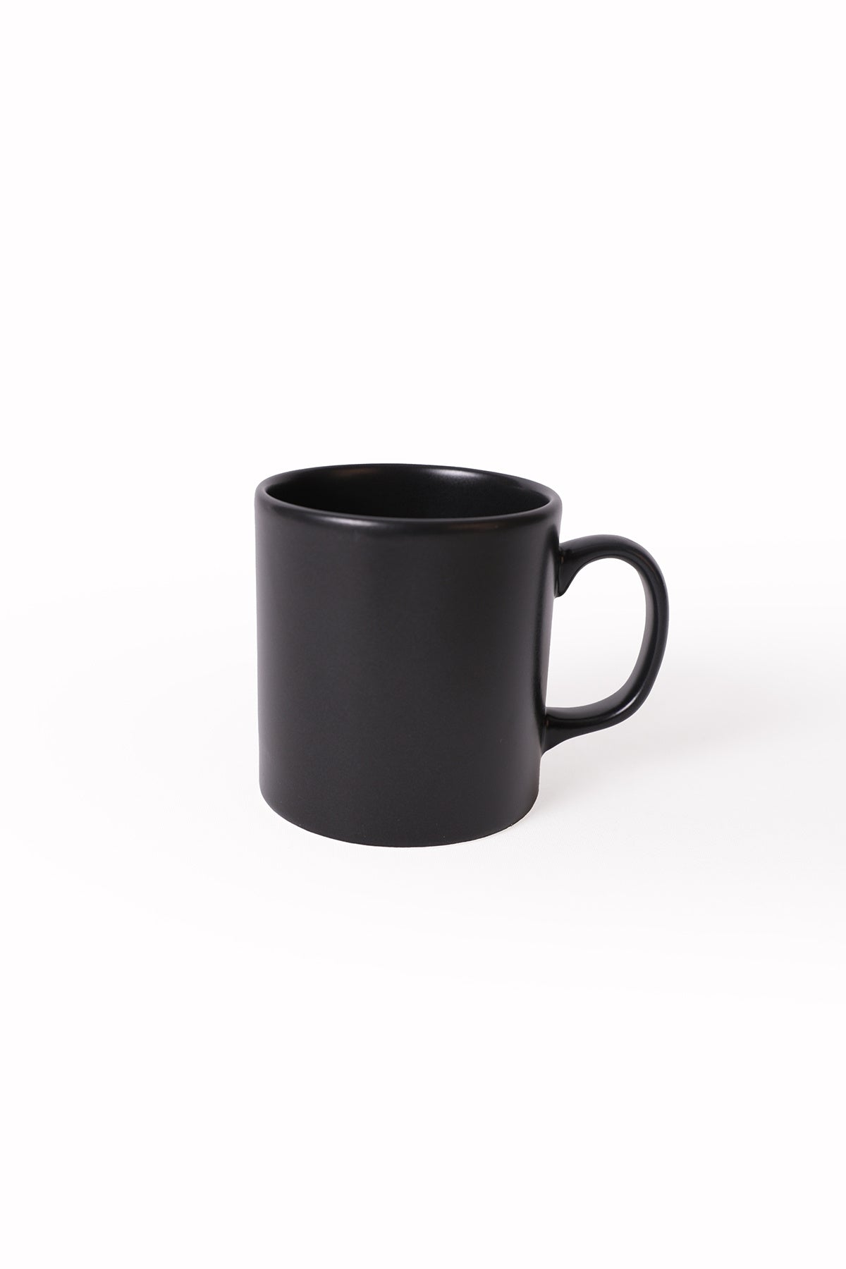 Matte Black Cylindrical Mug 10 cm 6 Pieces