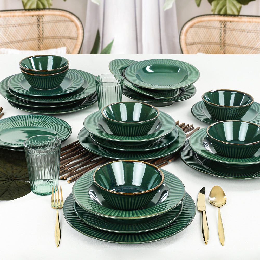 Emerald Line Dining Set 24 Pieces for 6 People