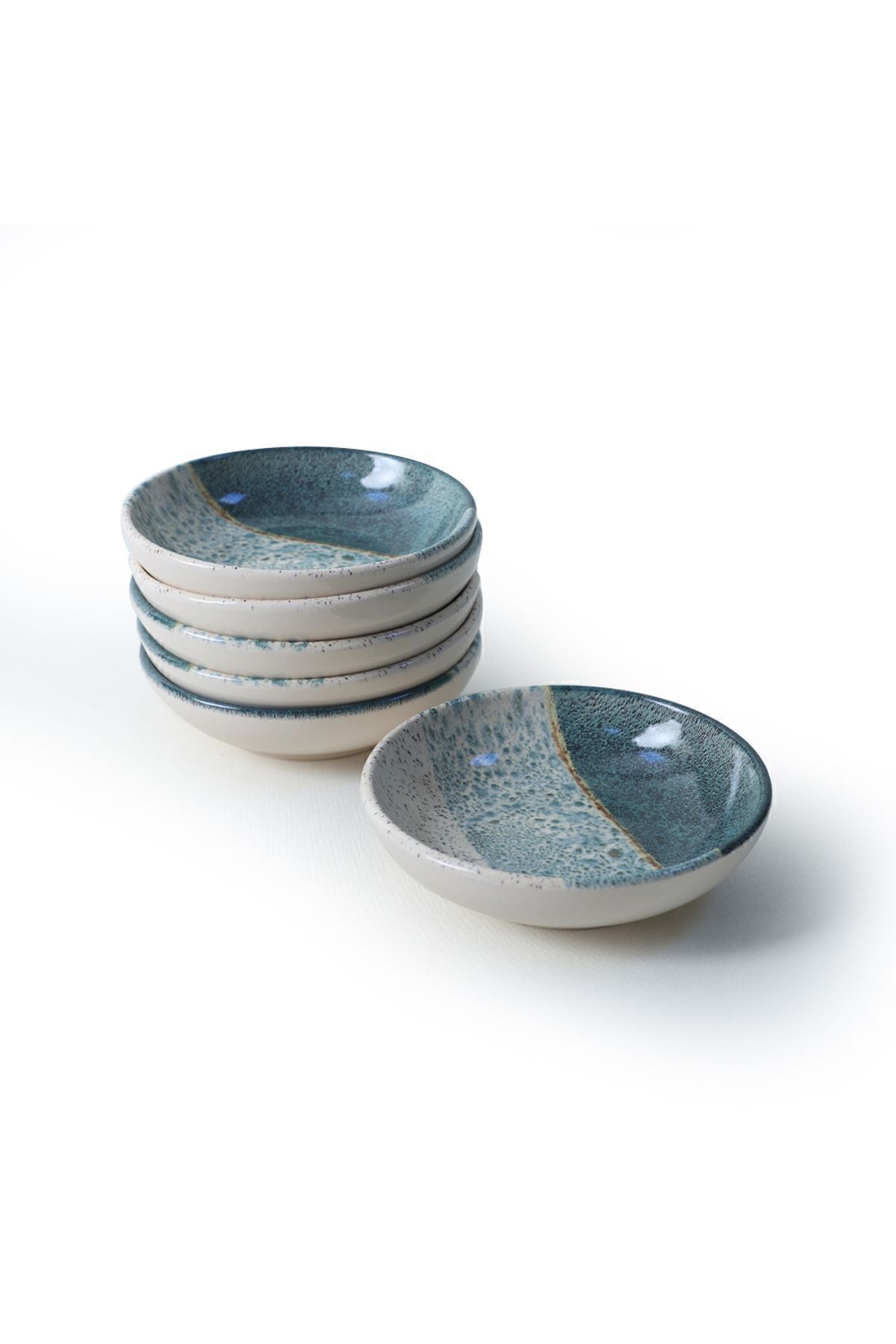 Colored Ring Snack Bowls 13 Cm 6 Pieces