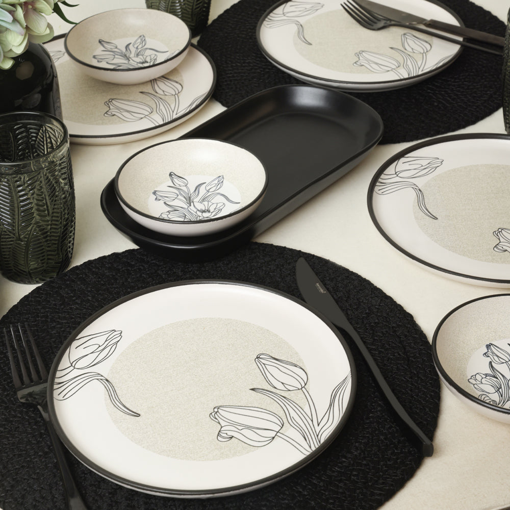Shade Flowers Breakfast Set 10 Pieces for 4 People