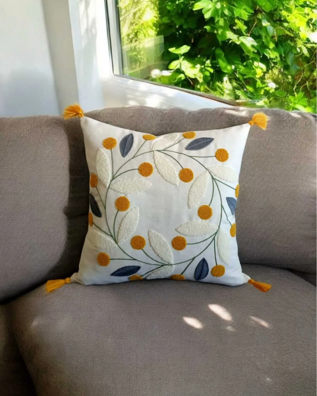 2 Piece Punch Pillow Cover 100% Cotton