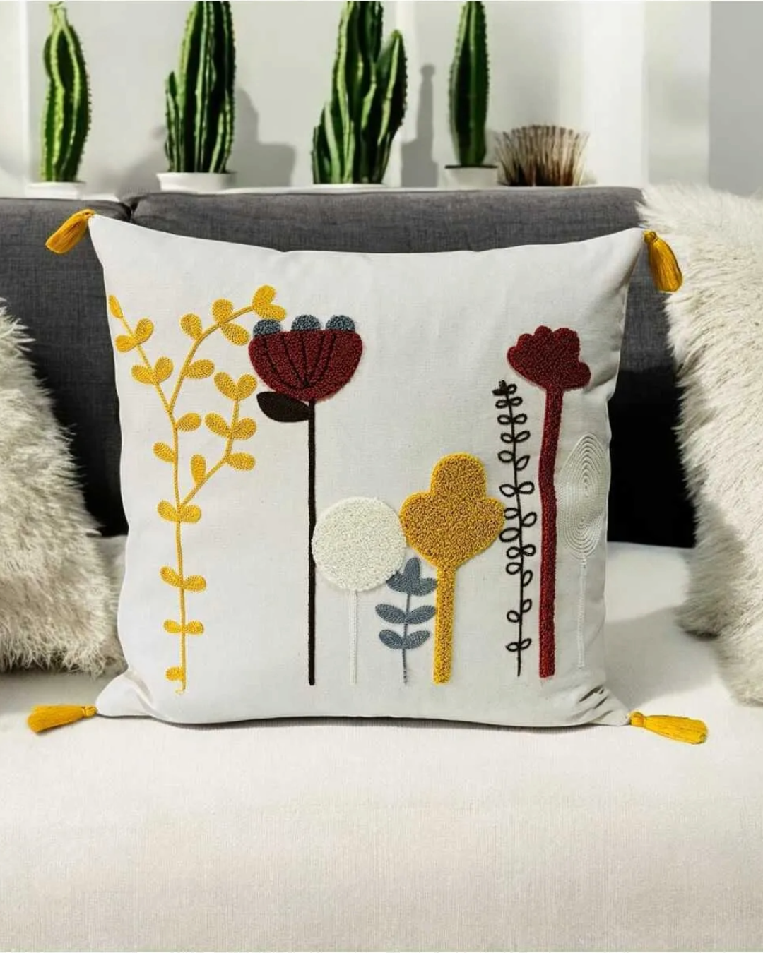 2 Piece Punch Pillow Cover 100% Cotton