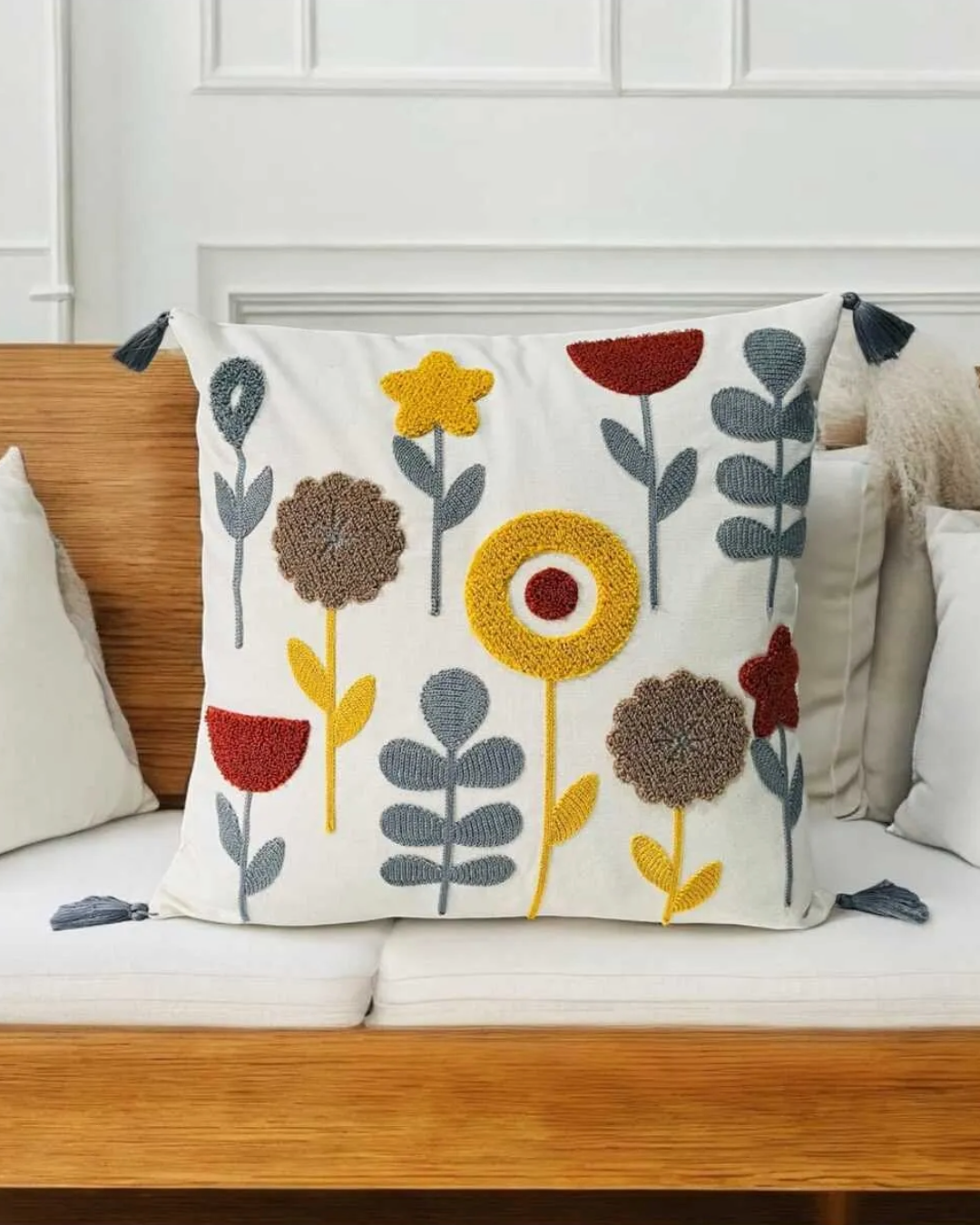 2 Piece Punch Pillow Cover 100% Cotton