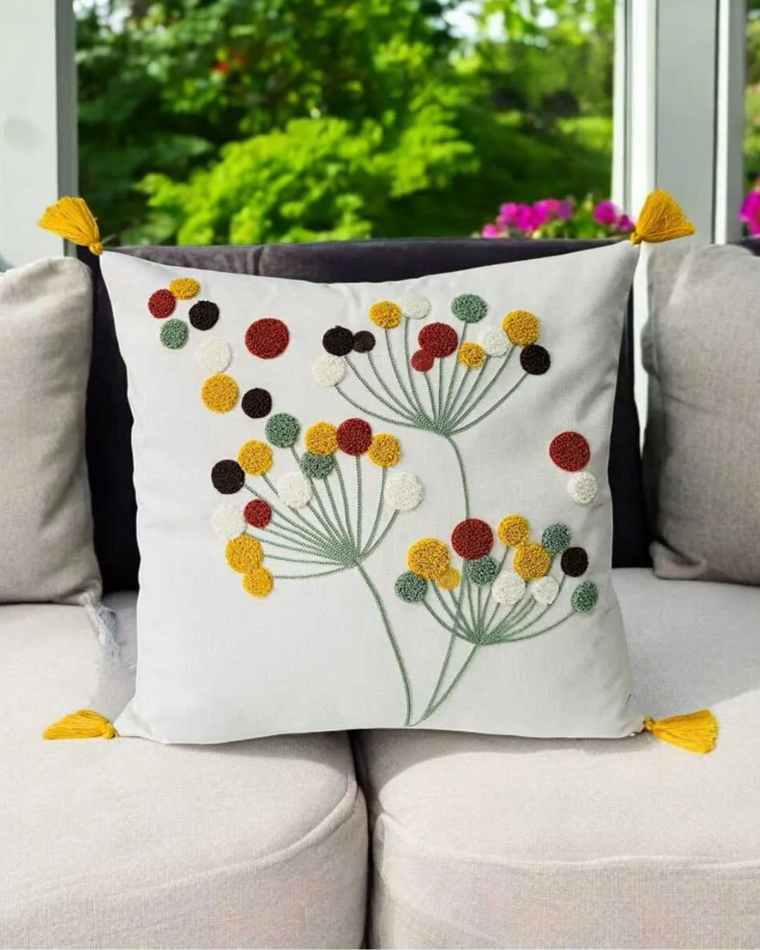 2 Piece Punch Pillow Cover 100% Cotton