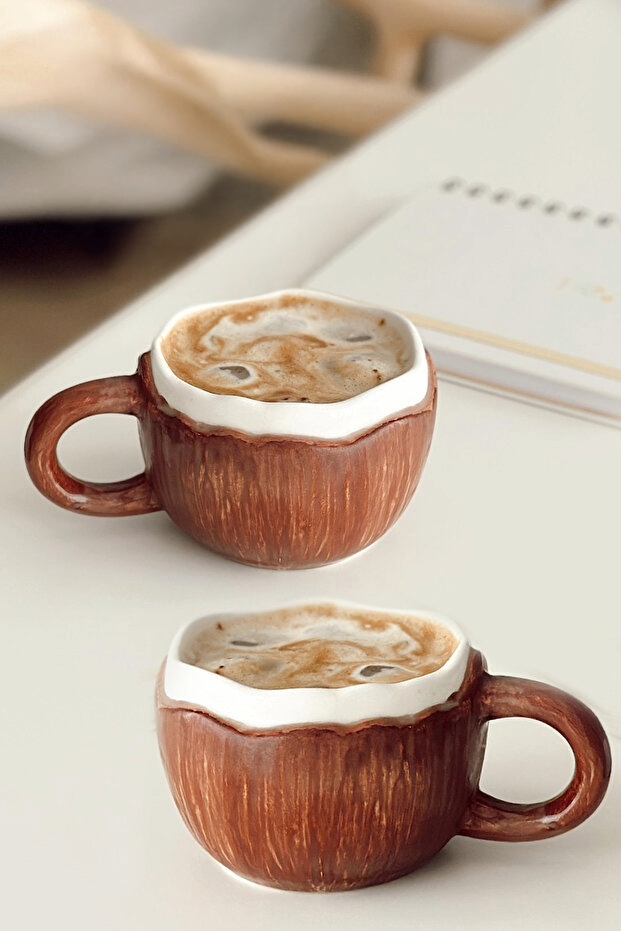 Handmade Ceramic Coconut Mug / Cup