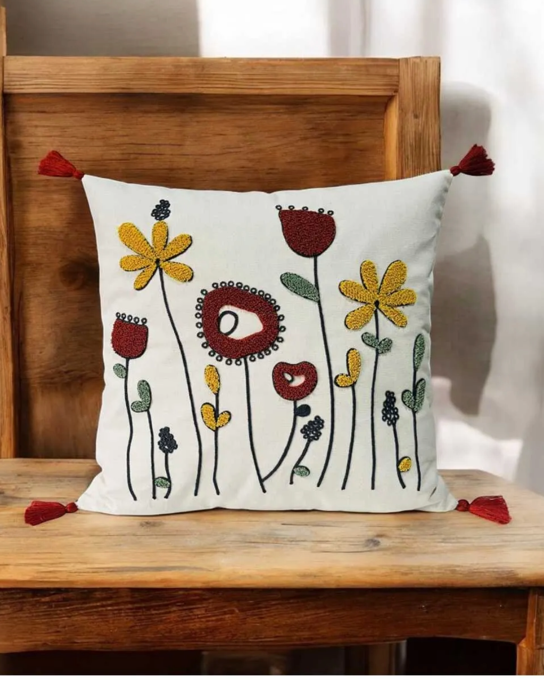 2 Piece Punch Pillow Cover 100% Cotton