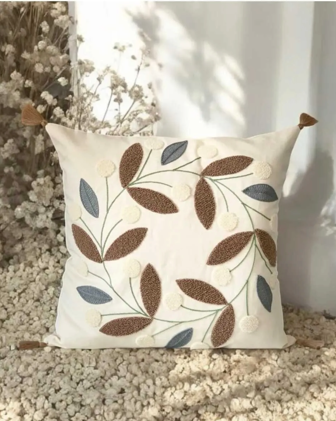 2 Piece Punch Pillow Cover 100% Cotton
