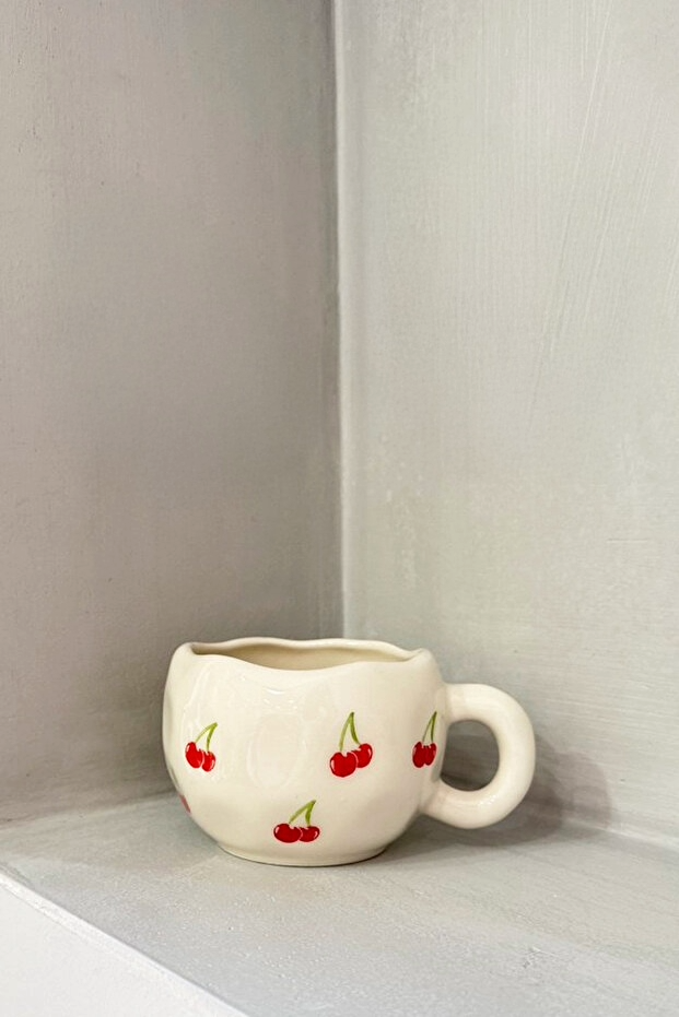 Handmade Ceramic Cherry Mug / Cup