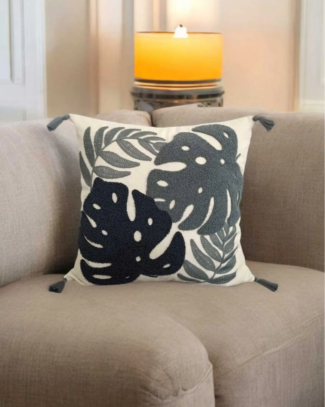 2 Piece Punch Pillow Cover 100% Cotton