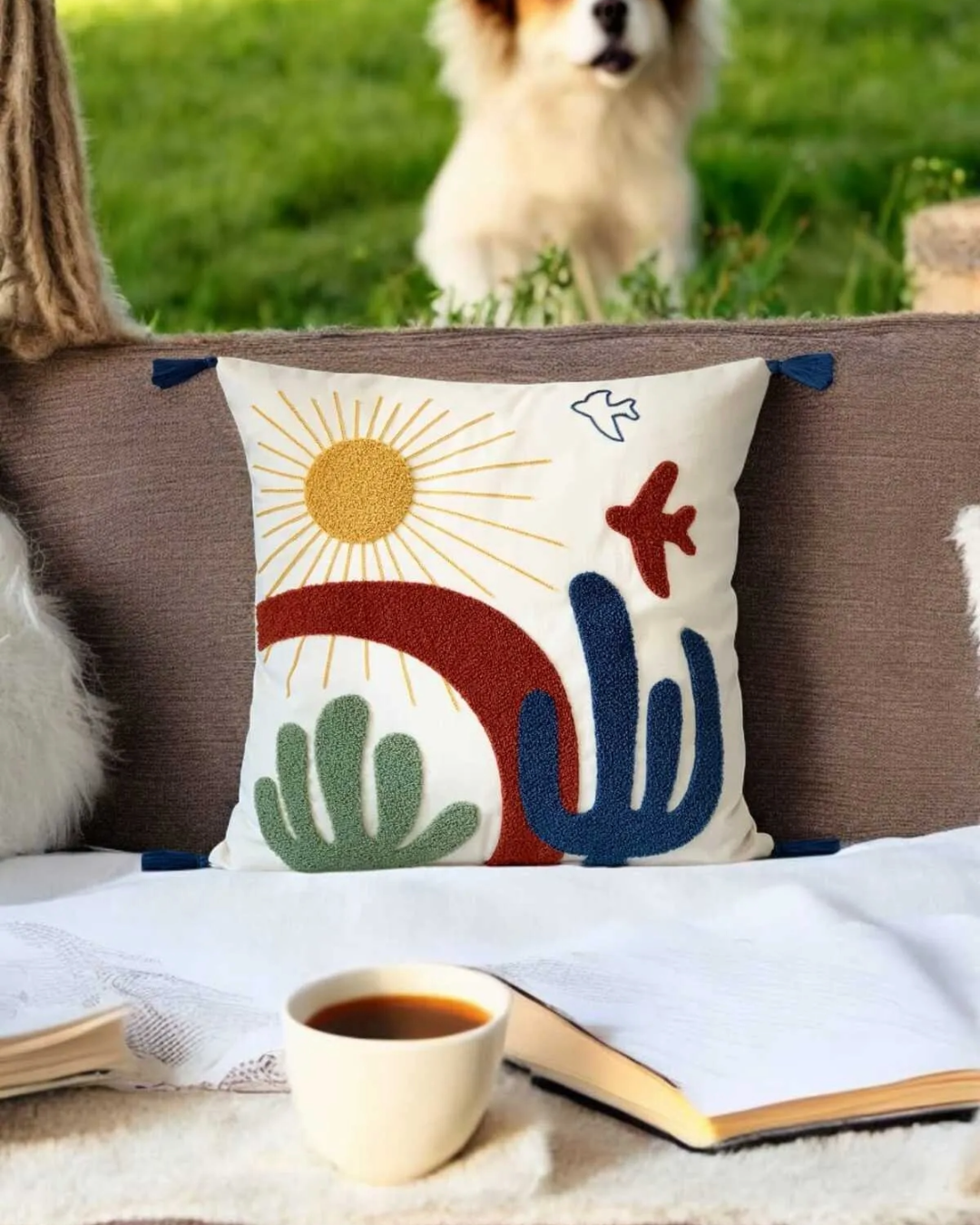 2 Piece Punch Pillow Cover 100% Cotton