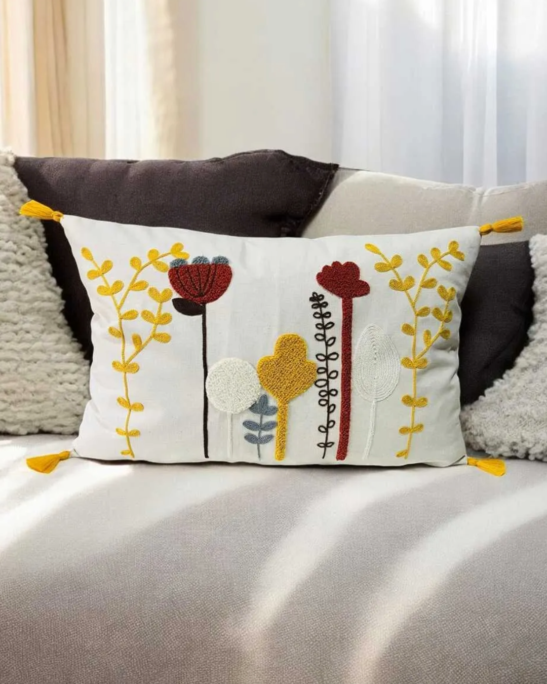 2 Piece Punch Pillow Cover 100% Cotton