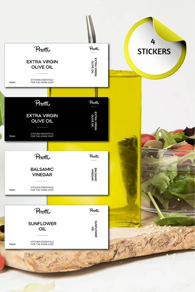 Molivet 3 Piece Glass Oil Set - Gold