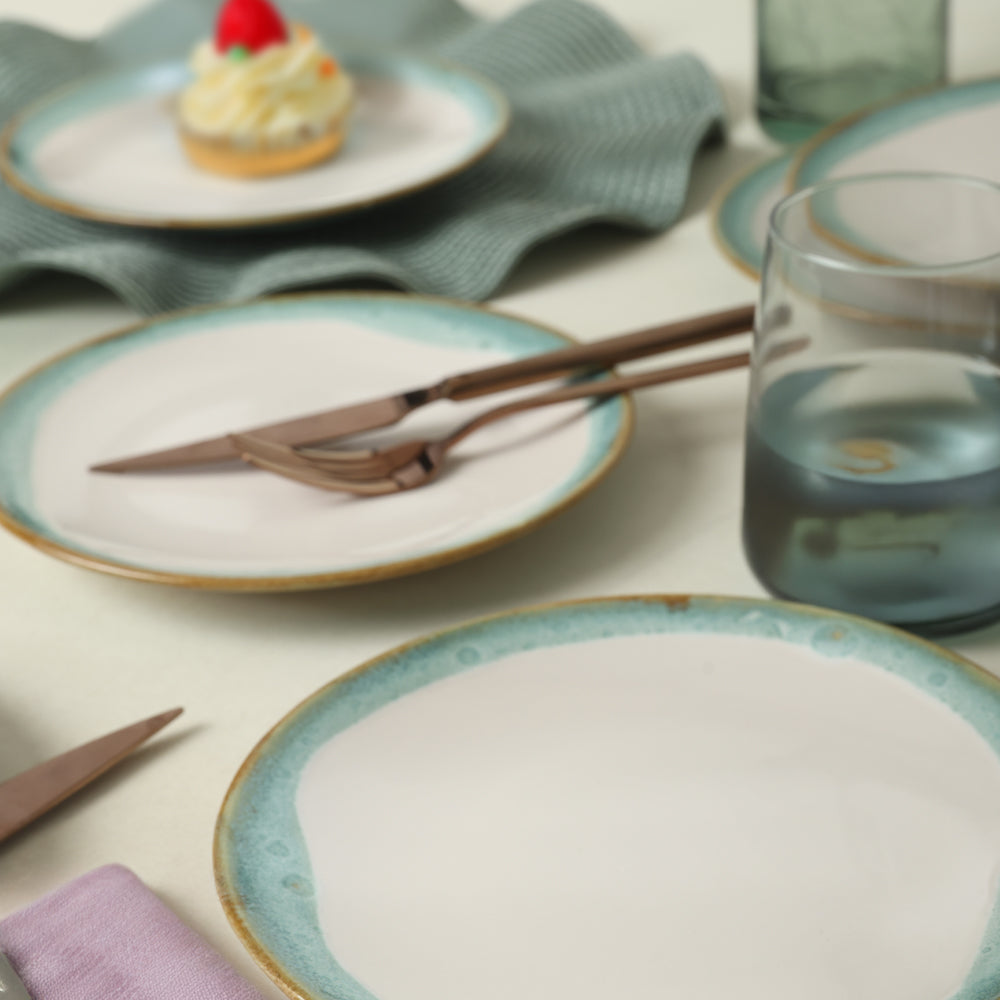 Turquoise Wave Aegean Cake Plate 20 Cm 6 Pieces