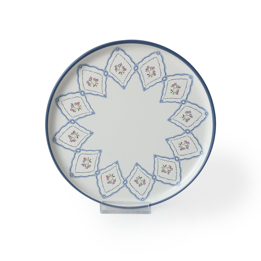 Floral Waves Nordic Cake Plate 22 Cm 6 Pieces