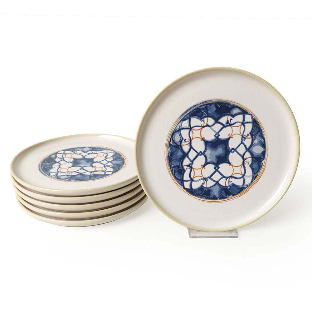 Wave Flow Nordic Cake Plate 22 Cm 6 Pieces