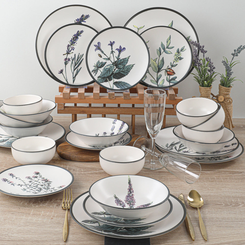 Flower Garden Dinner Set 24 Pieces 6 Person