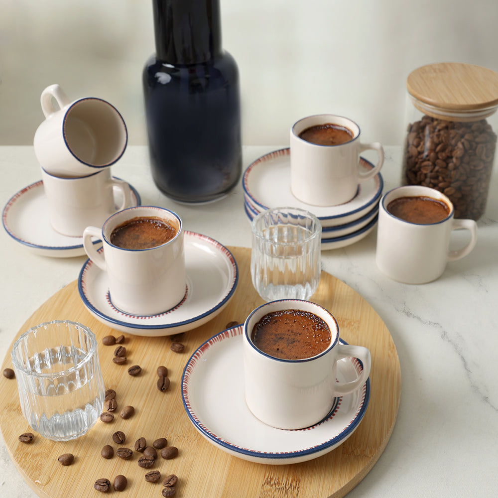 Marine Wonders Nordic Coffee Set 12 Pieces for 6 People