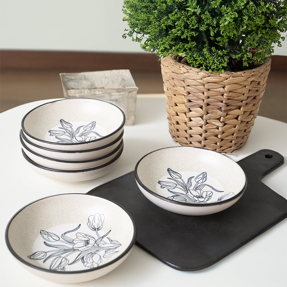 Shade Flowers Snack Bowl 13 Cm 6 Pieces