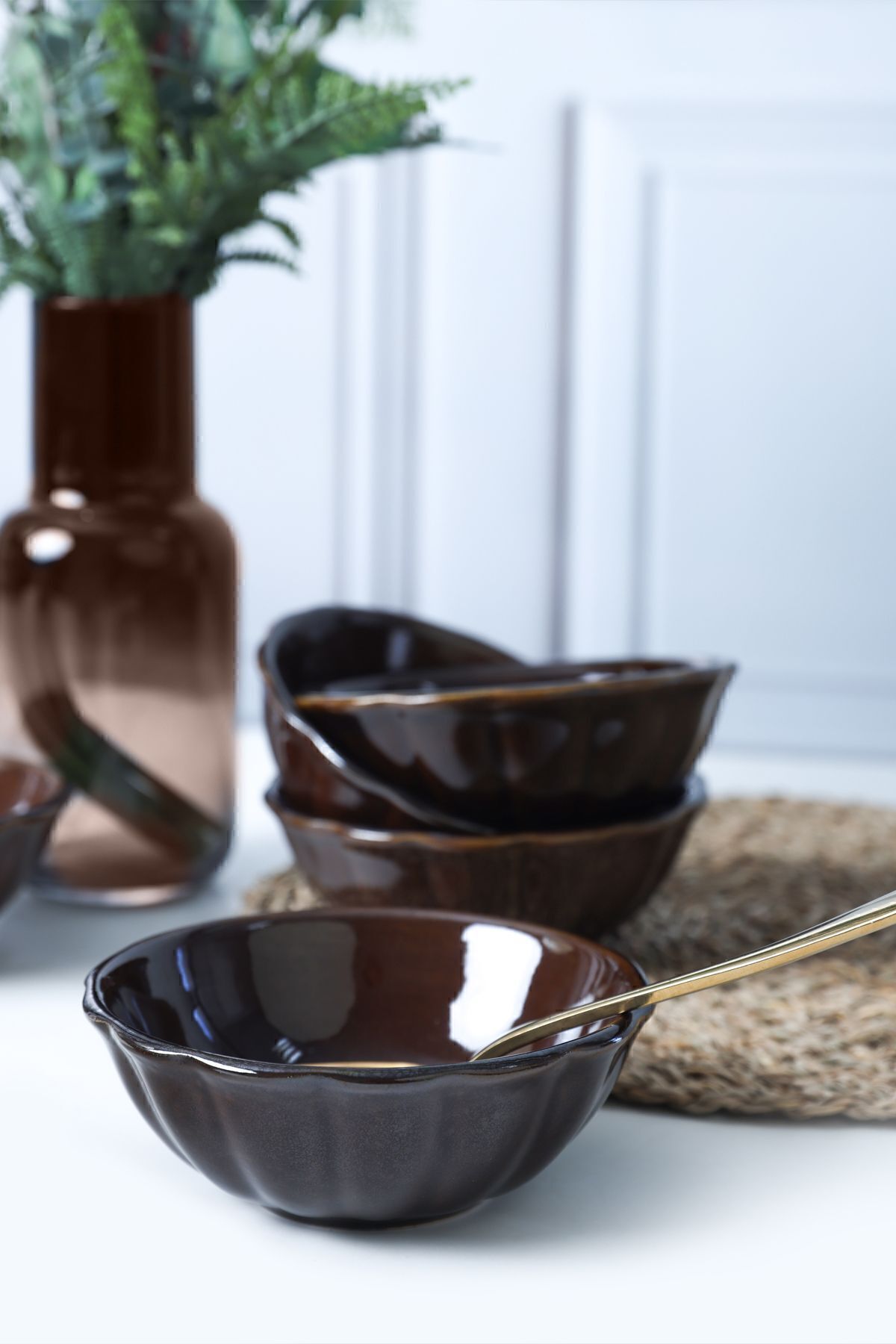 Luster Brown Sirius Snack Bowl 12 cm 6 Pieces