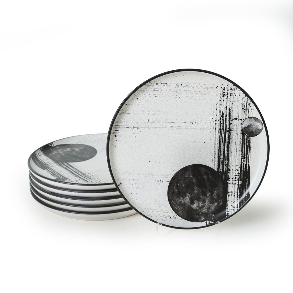 Keraart Shadowy Nordic Cake Plate 22 Cm 6 Pieces