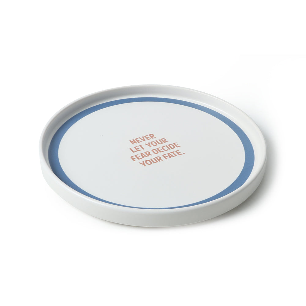 Motto Line Stackable Cake Plate 21 Cm 4 Pieces
