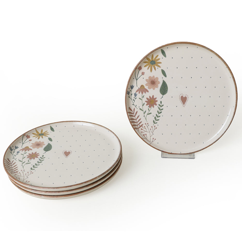 Soft Bloom Nordic Cake Plate 22 Cm 4 Pieces
