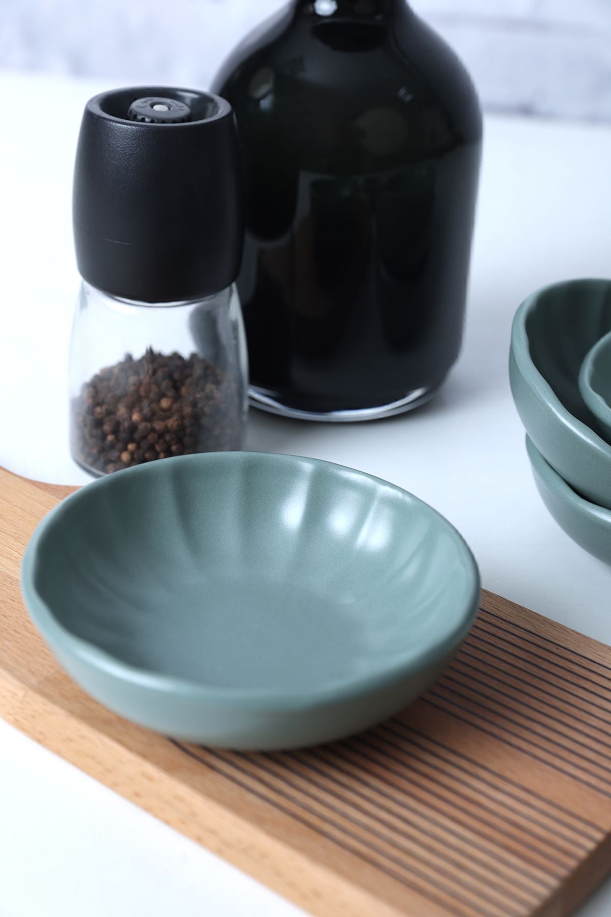 Matte Green Sirius Snack Bowl 12 cm 6 Pieces