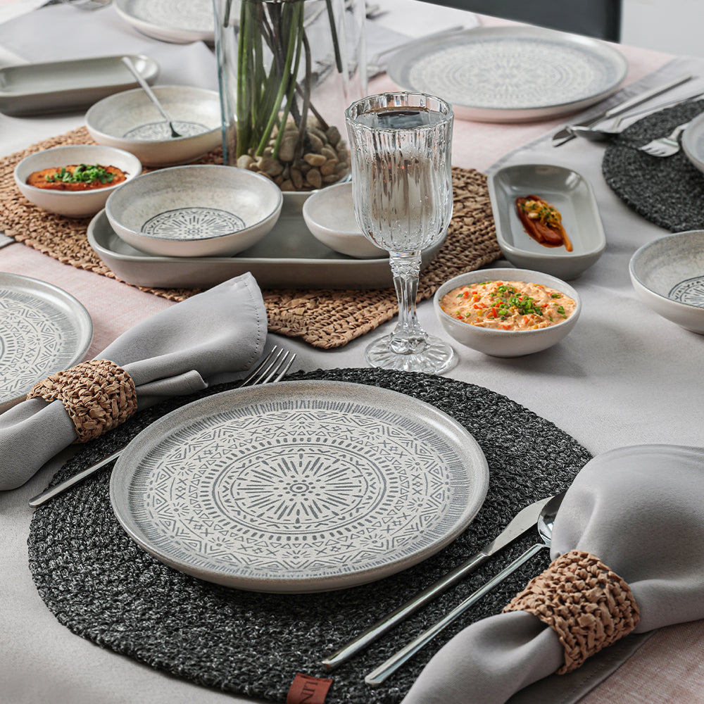 Stone Breakfast Set 18 Pieces 6 Persons
