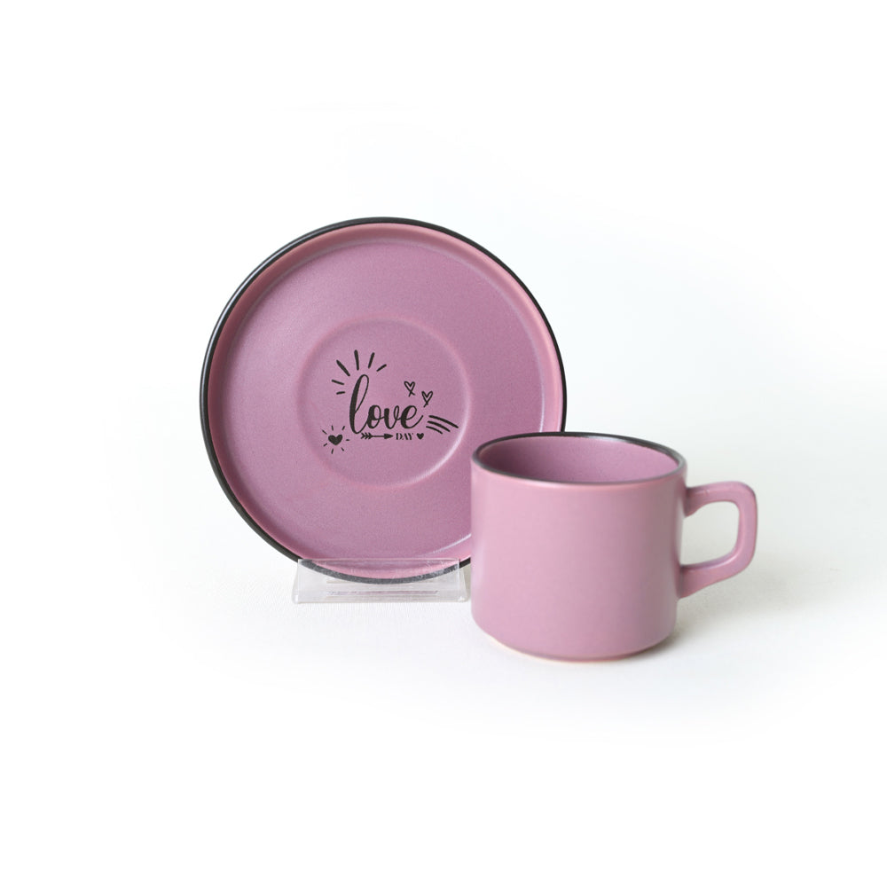 Rainbow Motto Stackable Tea Set 12 Pieces for 6 People
