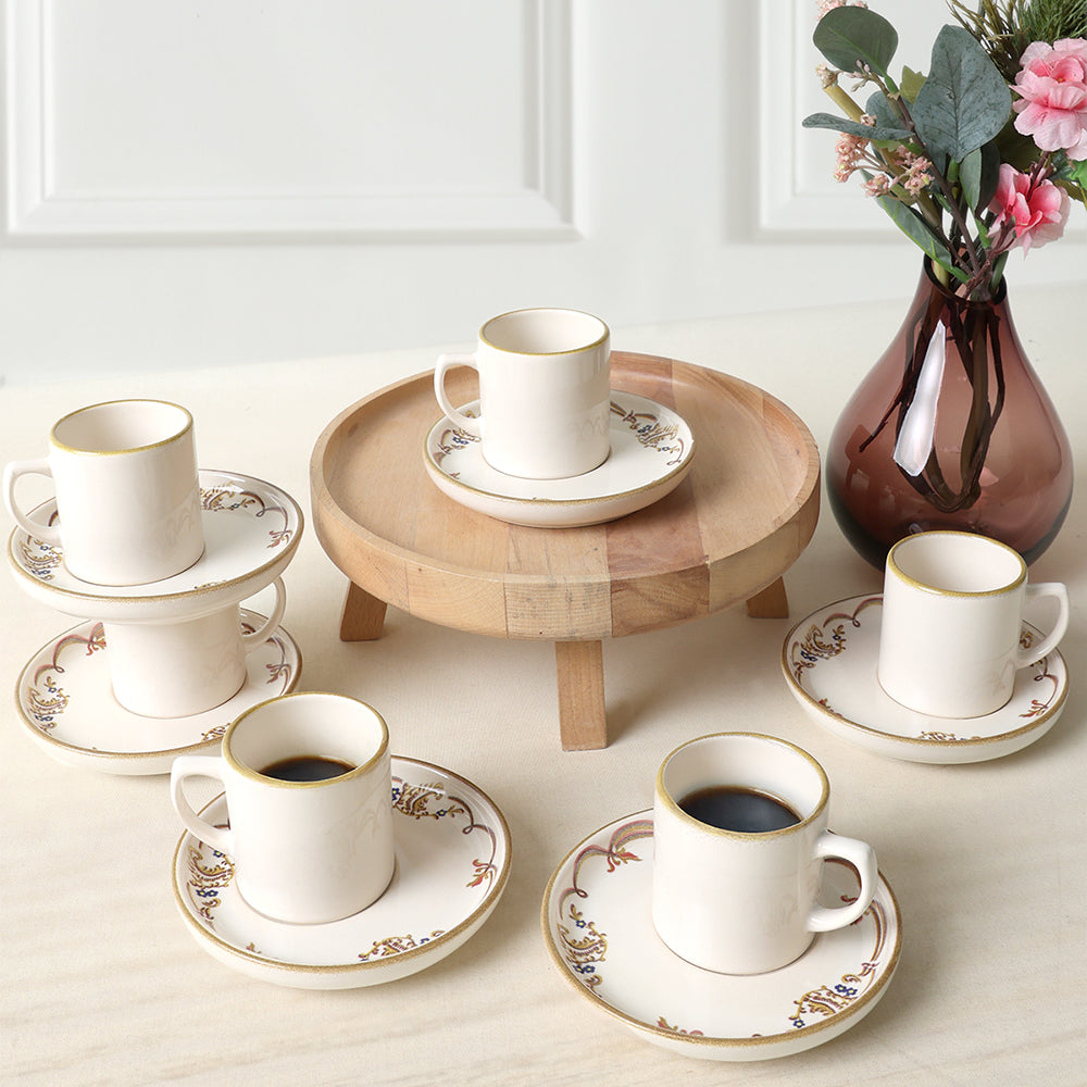 Bronze Bloom Nordic Coffee 6 Person Set