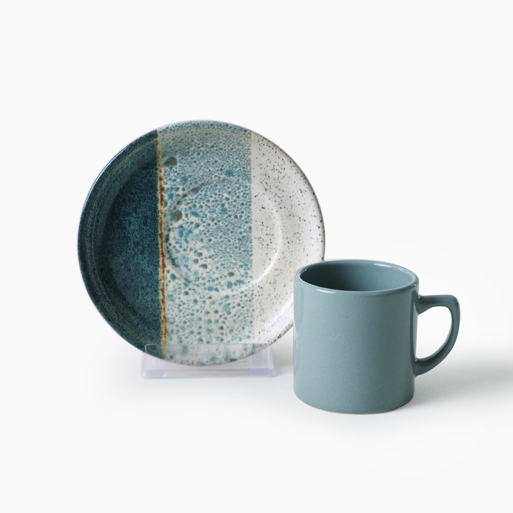 Colored Coffee Set 12 Pieces 6 Person