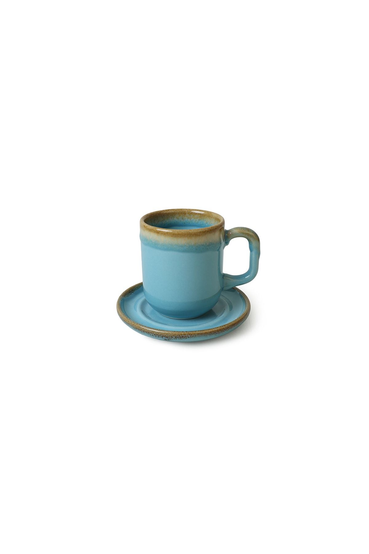 Shizen Yellow/Turquoise Formart Coffee Set 8 Pieces for 4 People