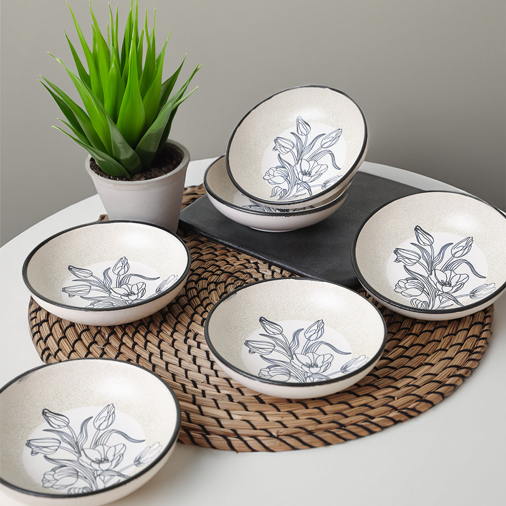 Shade Flowers Snack Bowl 13 Cm 6 Pieces