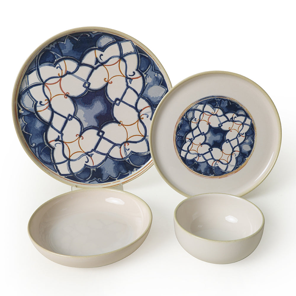 Wave Flow Dinner Set 24 Pieces 6 Person