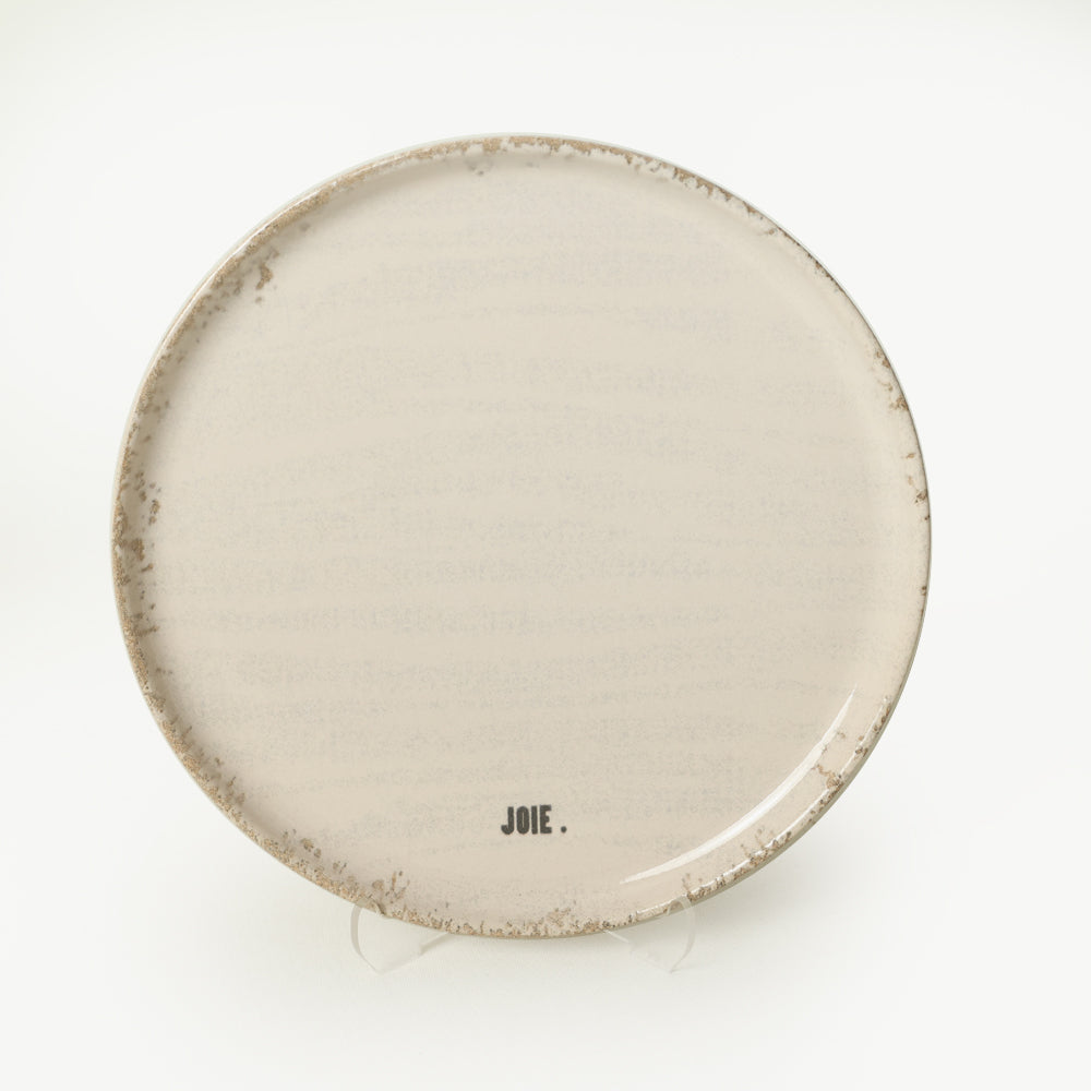 Deep Collection Motto Cake Plate 22 cm 6 Pieces