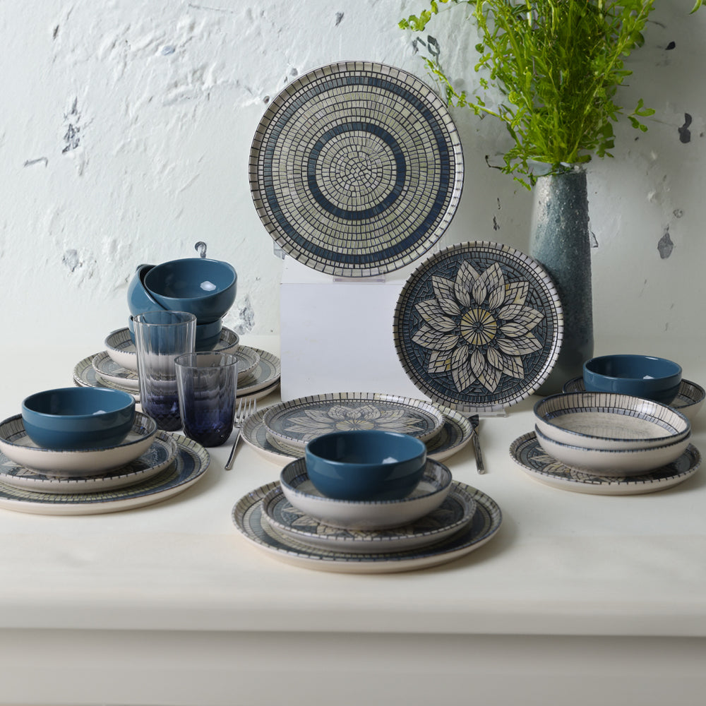 Mosaic Marvels Dinner Set 24 Pieces for 6 People